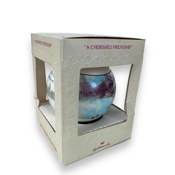 Hallmark Keepsake Ornament A Cherished Friend 1979 Ornament Glass Ball Christmas - Picture 3 of 16